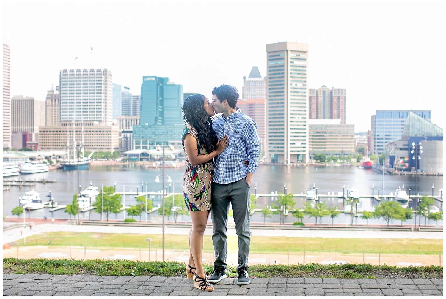 Baltimore Engagement Session at Federal Hill & Under Armour Pier | Jenna Davis Photography